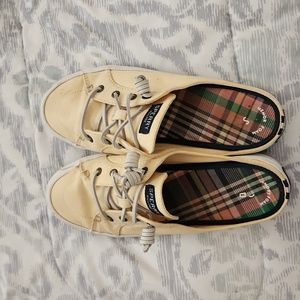 Sperry slip on light yellow
